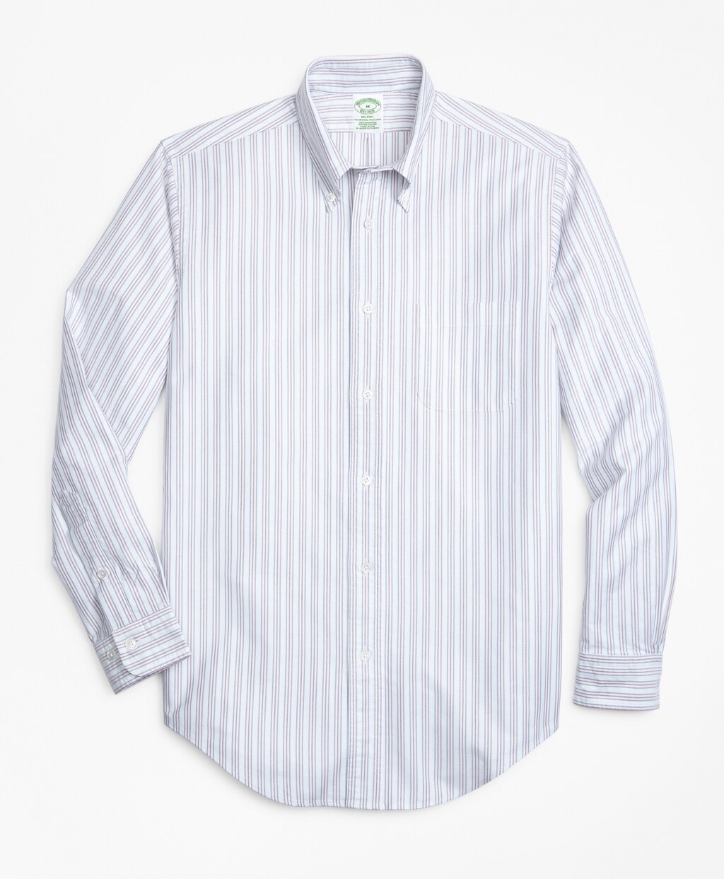 Brooks Brothers Men Milano Fit Oxford Double-Stripe Sport Shirt