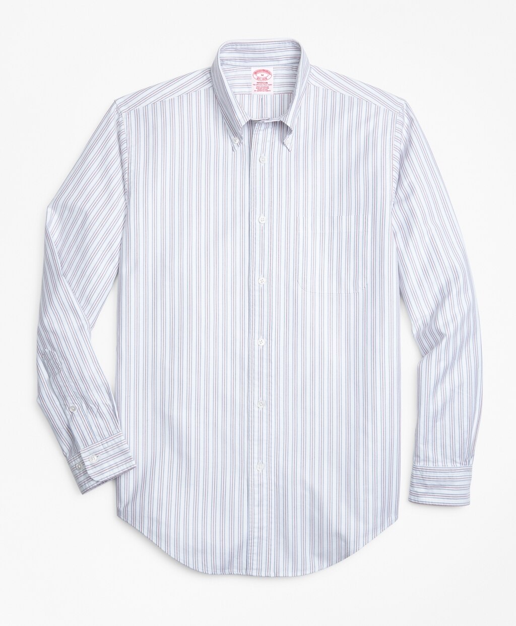 Brooks Brothers Men Madison Fit Oxford Double-Stripe Sport Shirt