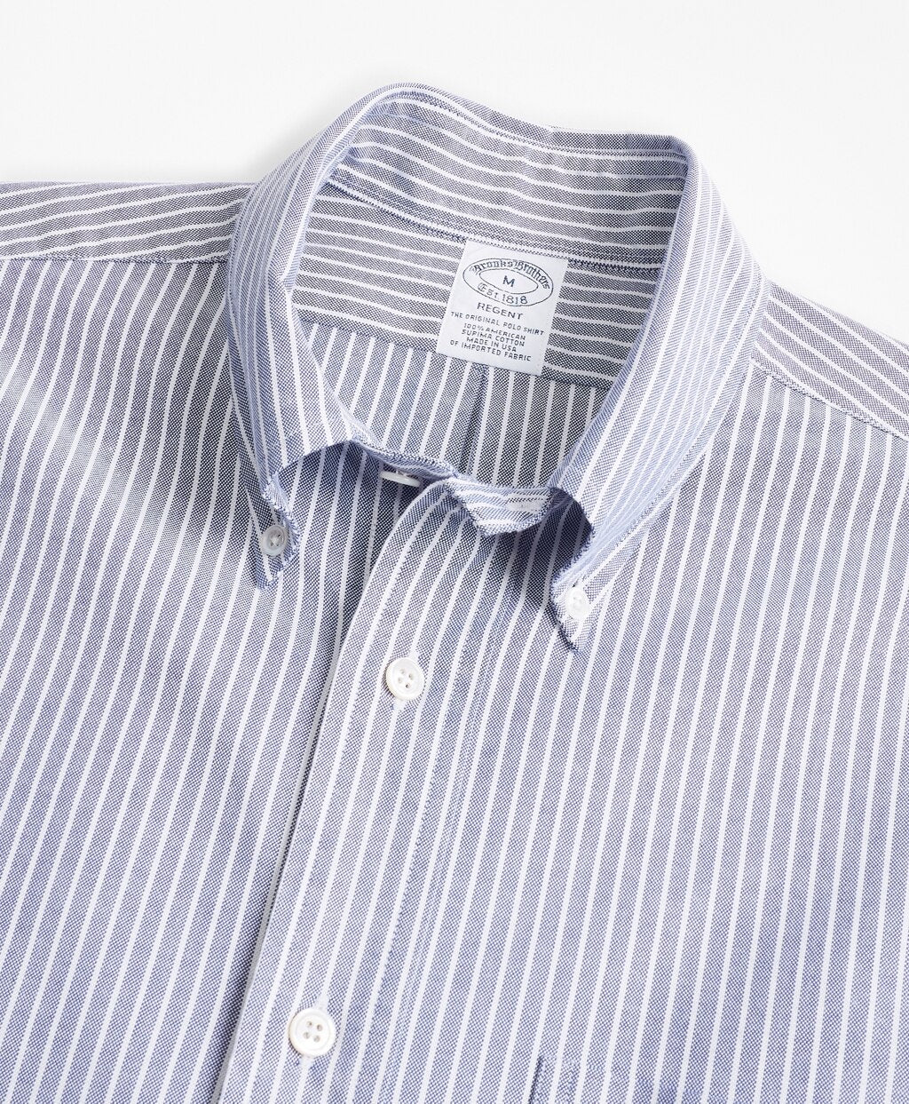 Brooks Brothers Men Regent Fit Oxford Stripe Sport Shirt