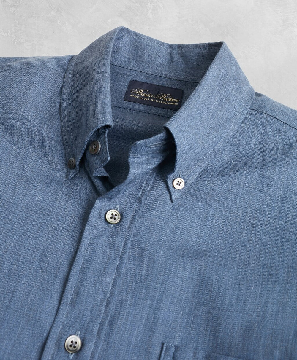Brooks Brothers Men Golden Fleece® Regent Fit Flannel Sport Shirt