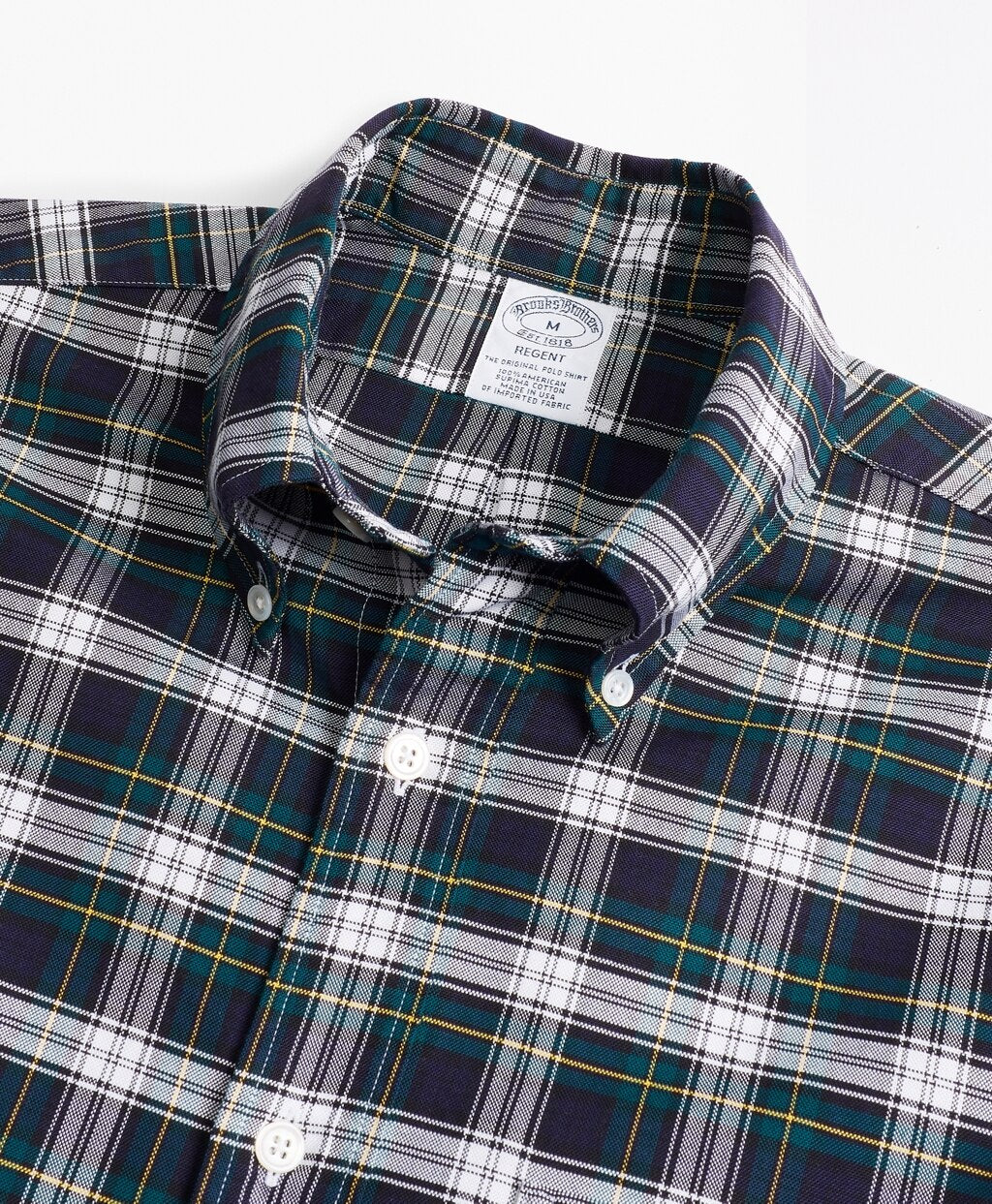 Brooks Brothers Men Regent Fit Oxford Tartan Sport Shirt
