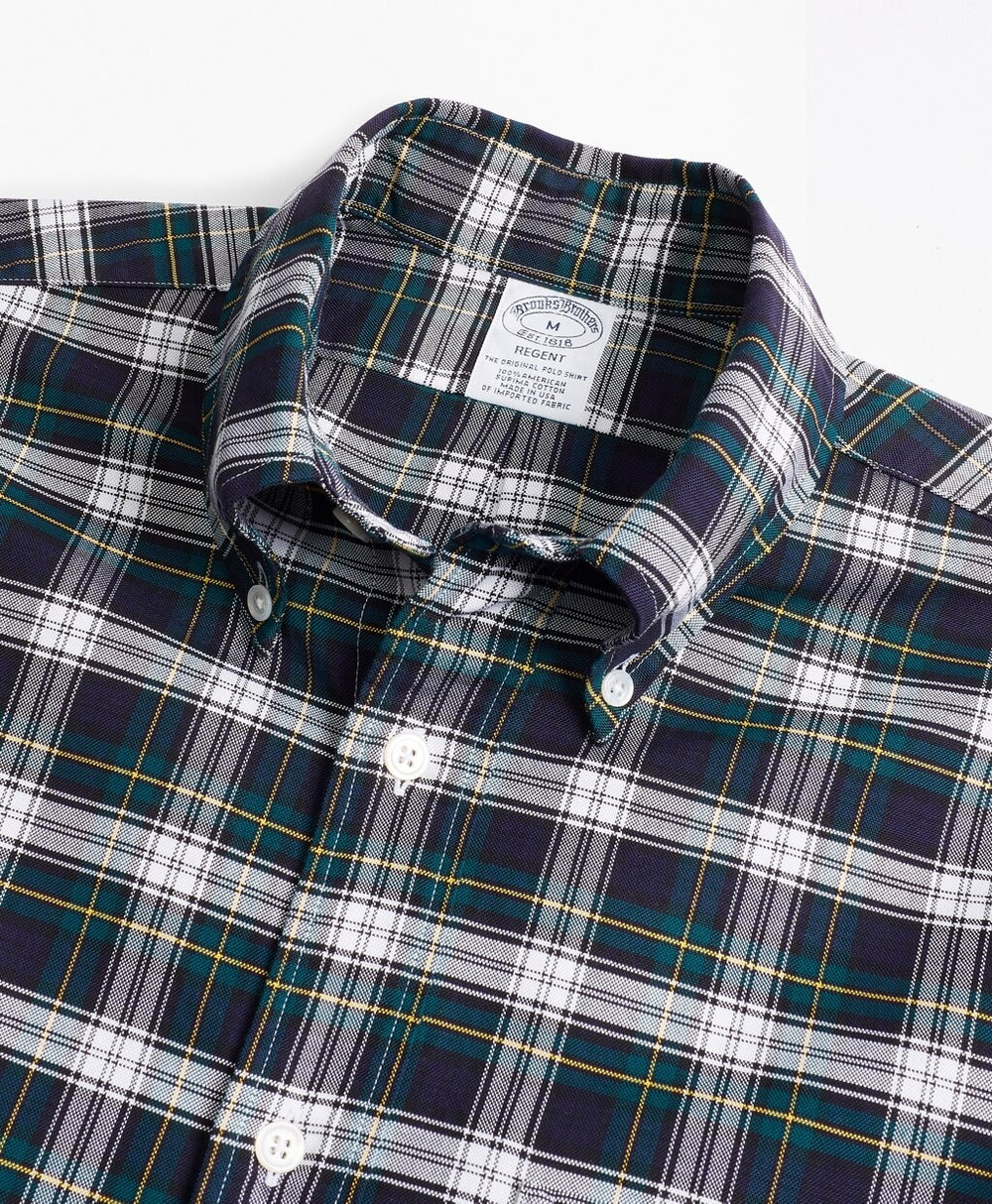 Brooks Brothers Men Regent Fit Oxford Tartan Sport Shirt