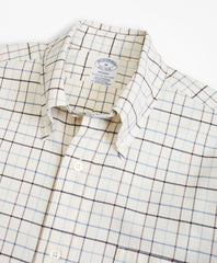 Brooks Brothers Men Regent Fit Oxford Windowpane Sport Shirt