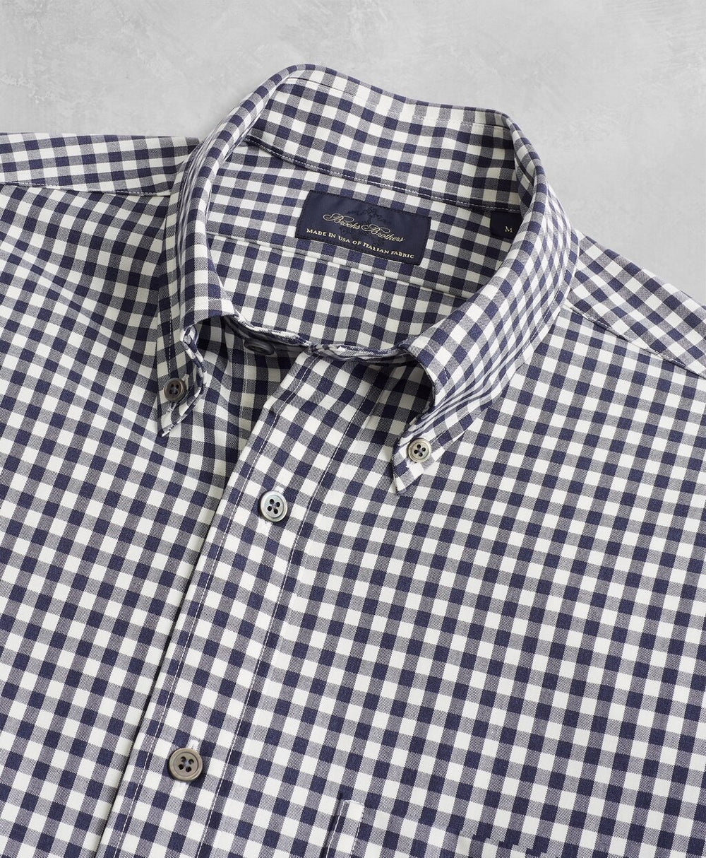 Brooks Brothers Men Golden Fleece® BrooksTech™ Regent Fit Gingham Sport Shirt