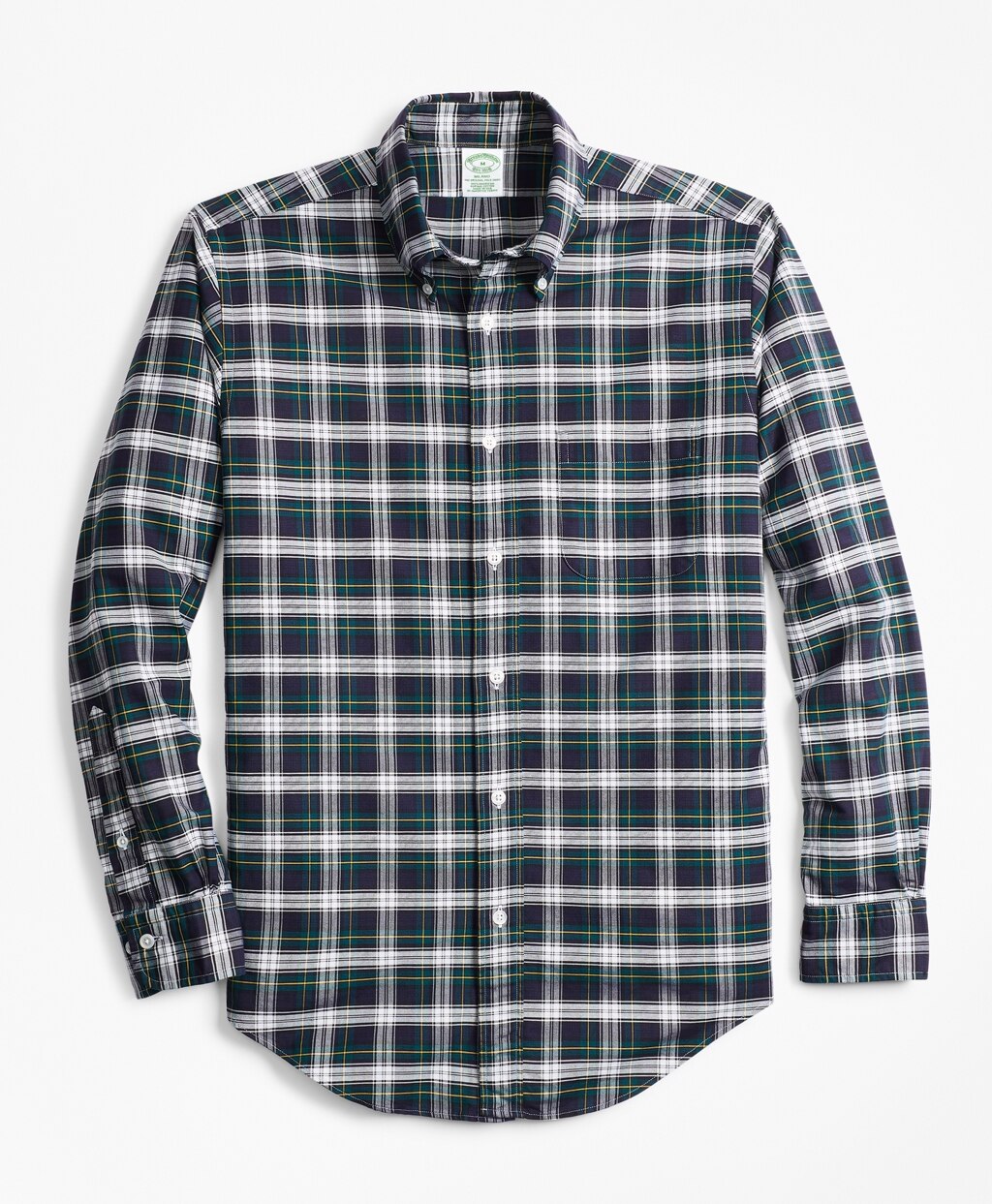 Brooks Brothers Men Milano Fit Oxford Tartan Sport Shirt