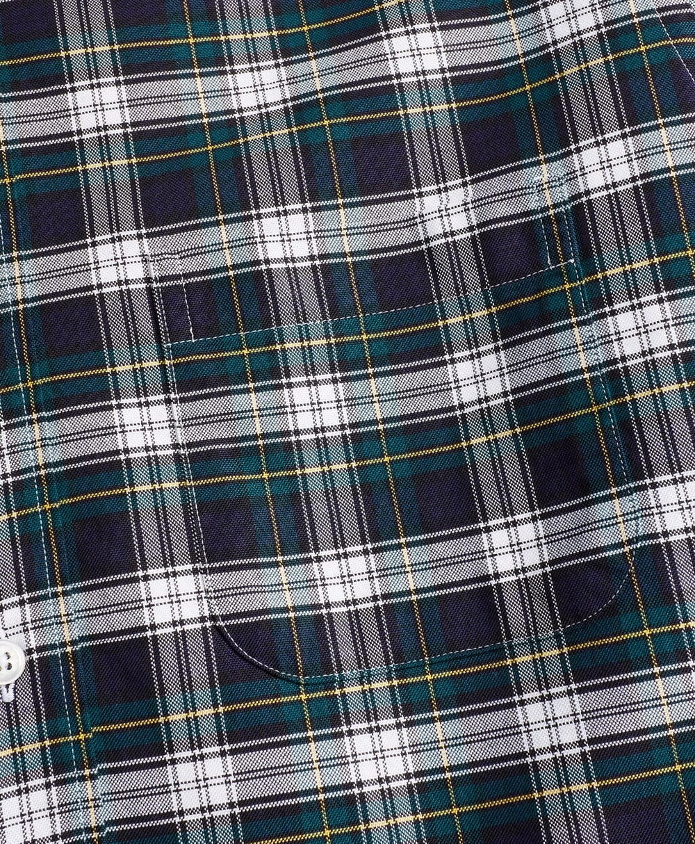 Brooks Brothers Men Milano Fit Oxford Tartan Sport Shirt
