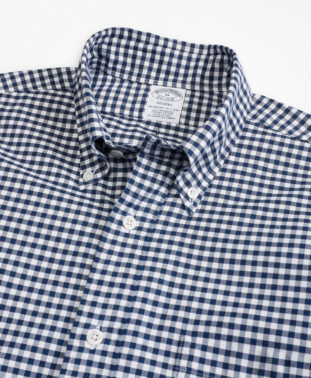 Brooks Brothers Men Regent Fit Oxford Gingham Sport Shirt