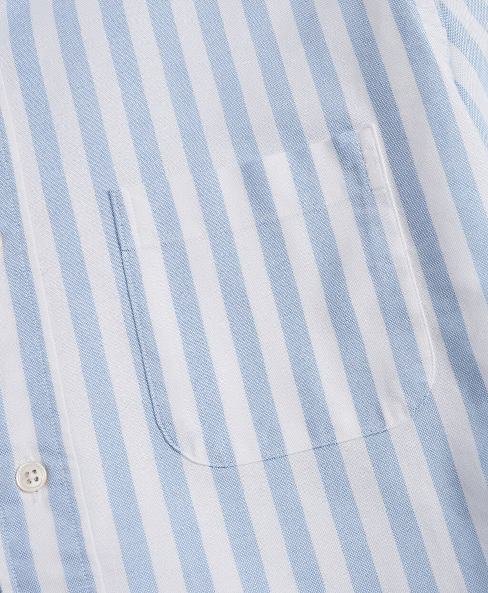 Brooks Brothers Men Regent Fit Oxford Wide Stripe Sport Shirt