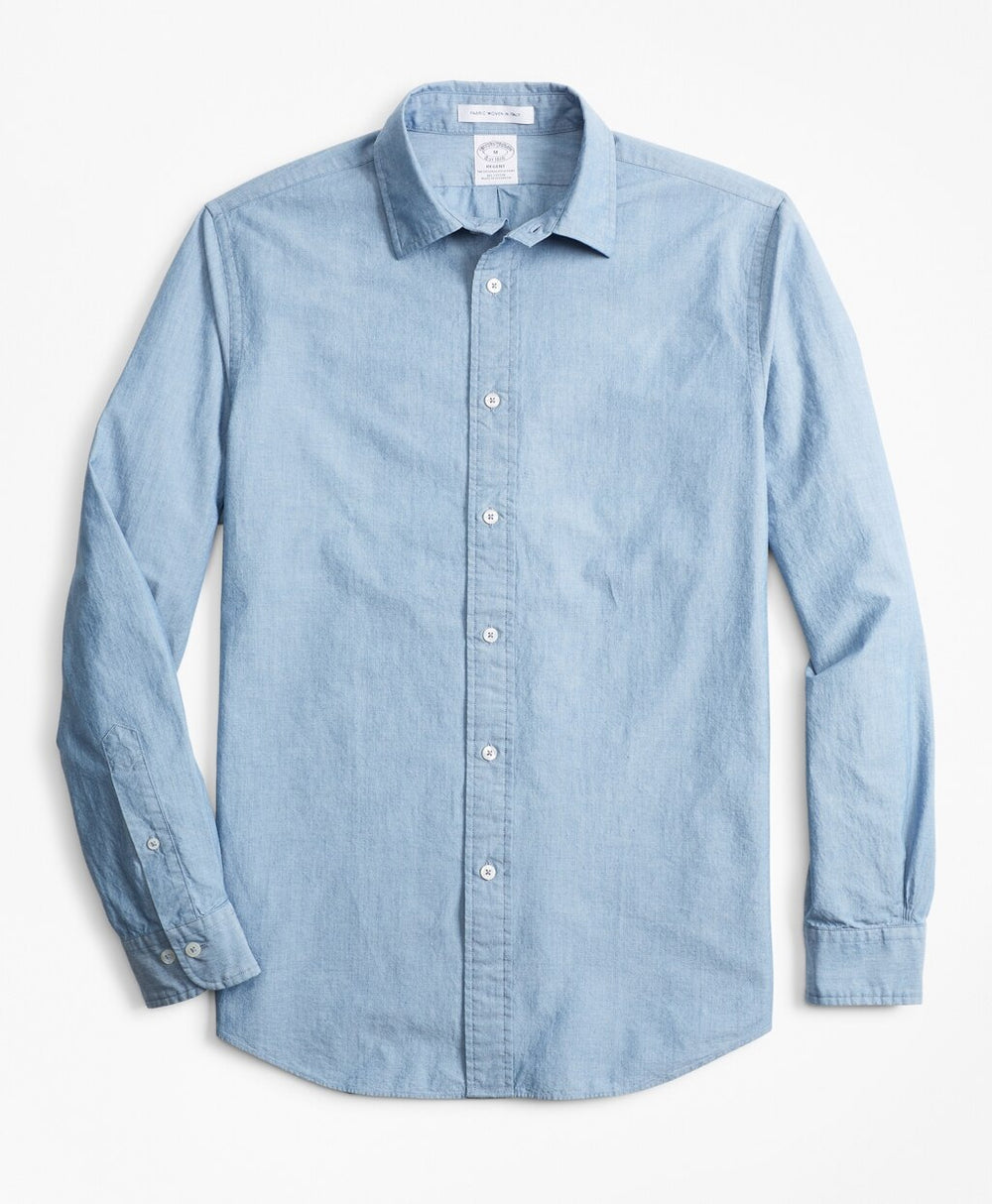 Brooks Brothers Men Regent Fit Indigo Sport Shirt