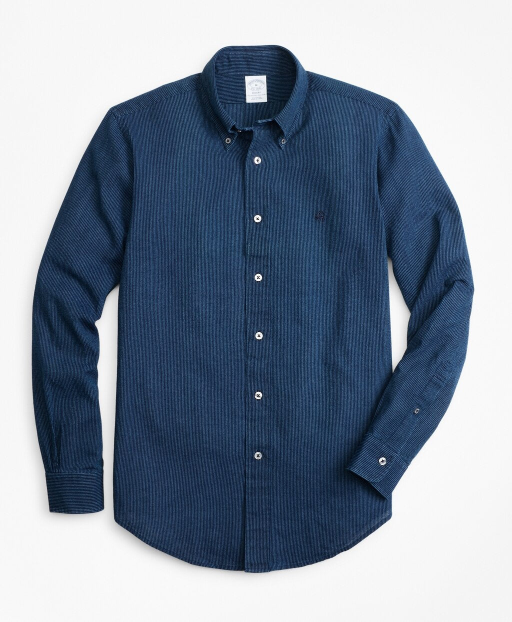 Brooks Brothers Men Regent Fit Stripe Indigo Sport Shirt
