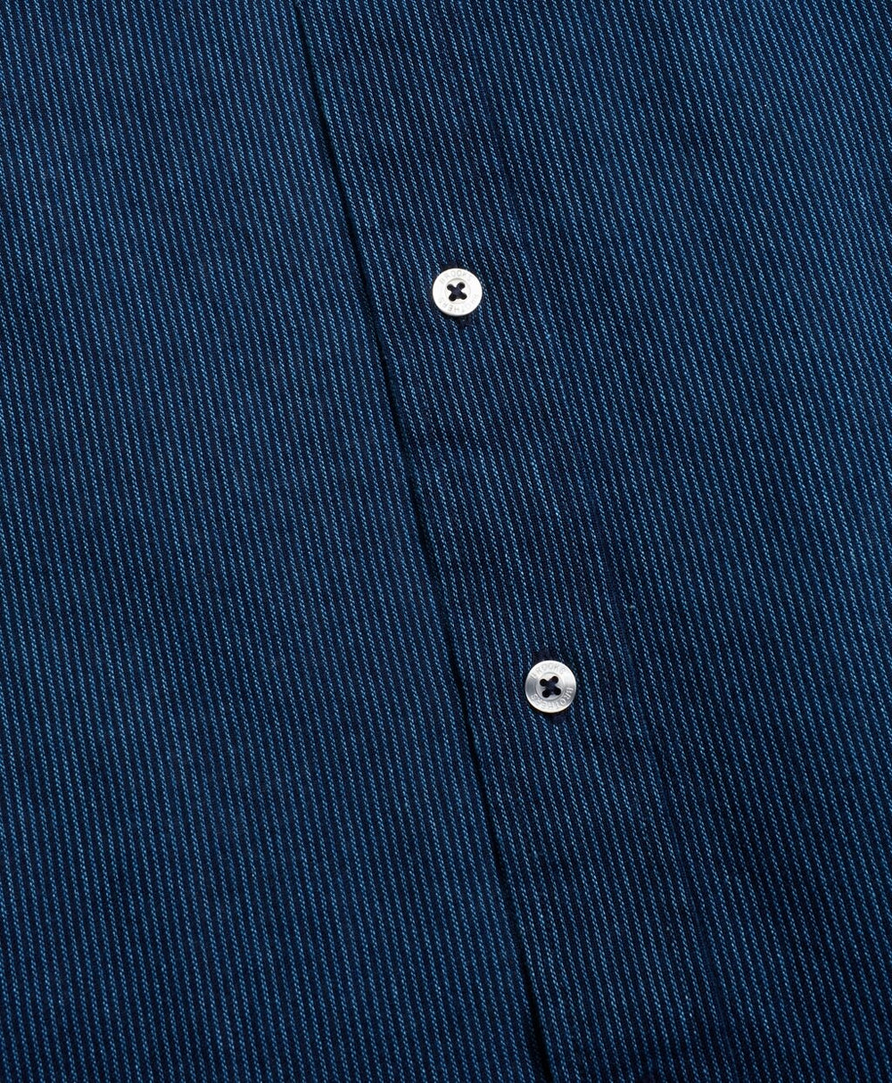 Brooks Brothers Men Regent Fit Stripe Indigo Sport Shirt