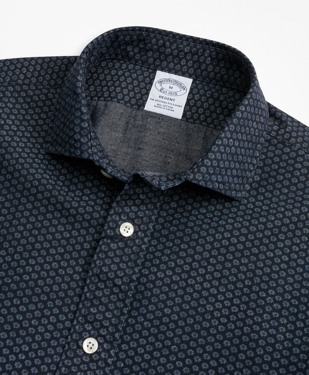 Brooks Brothers Men Regent Fit Mini-Floral Print Sport Shirt