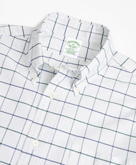 Brooks Brothers Men Milano Fit Oxford Windowpane Sport Shirt