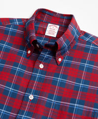 Brooks Brothers Men Madison Fit Oxford Bold Plaid Sport Shirt