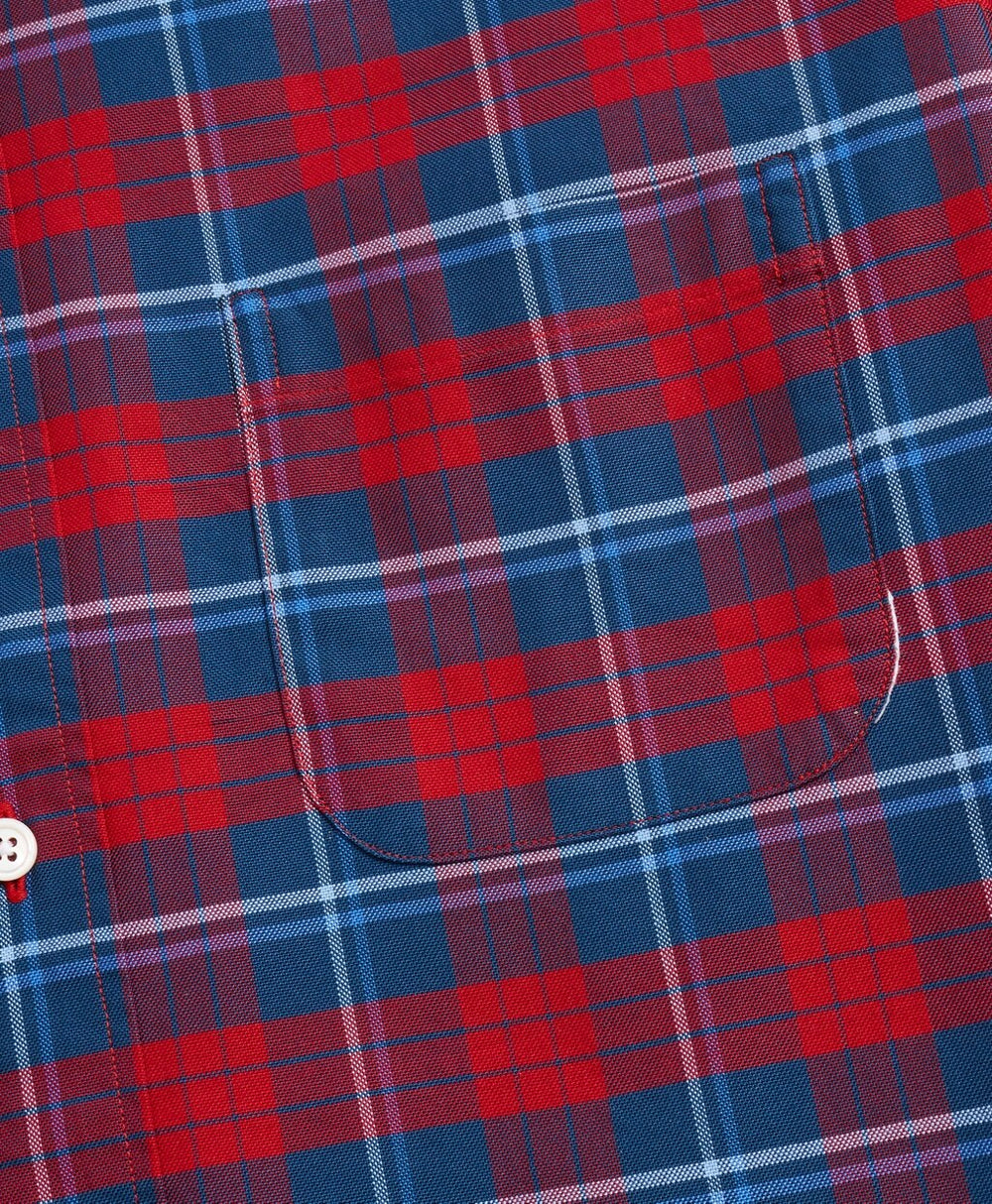 Brooks Brothers Men Madison Fit Oxford Bold Plaid Sport Shirt