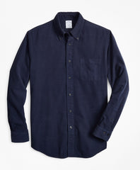 Brooks Brothers Men Regent Fit Garment-Dyed Corduroy Sport Shirt