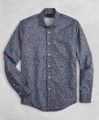 Brooks Brothers Men Golden Fleece® Regent Fit Blue Floral Sport Shirt