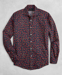 Brooks Brothers Men Golden Fleece® Regent Fit Navy Floral Sport Shirt