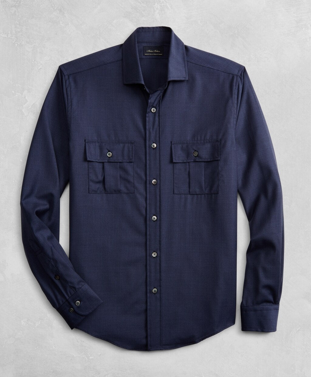 Brooks Brothers Men Golden Fleece® BrooksTech™ Two-Pocket Wool Sport Shirt