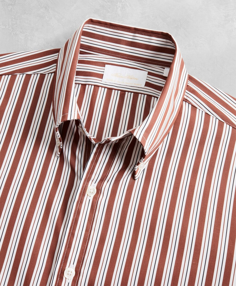 Brooks Brothers Men Golden Fleece® Regent Fitted Multi-Stripe Sport Shirt