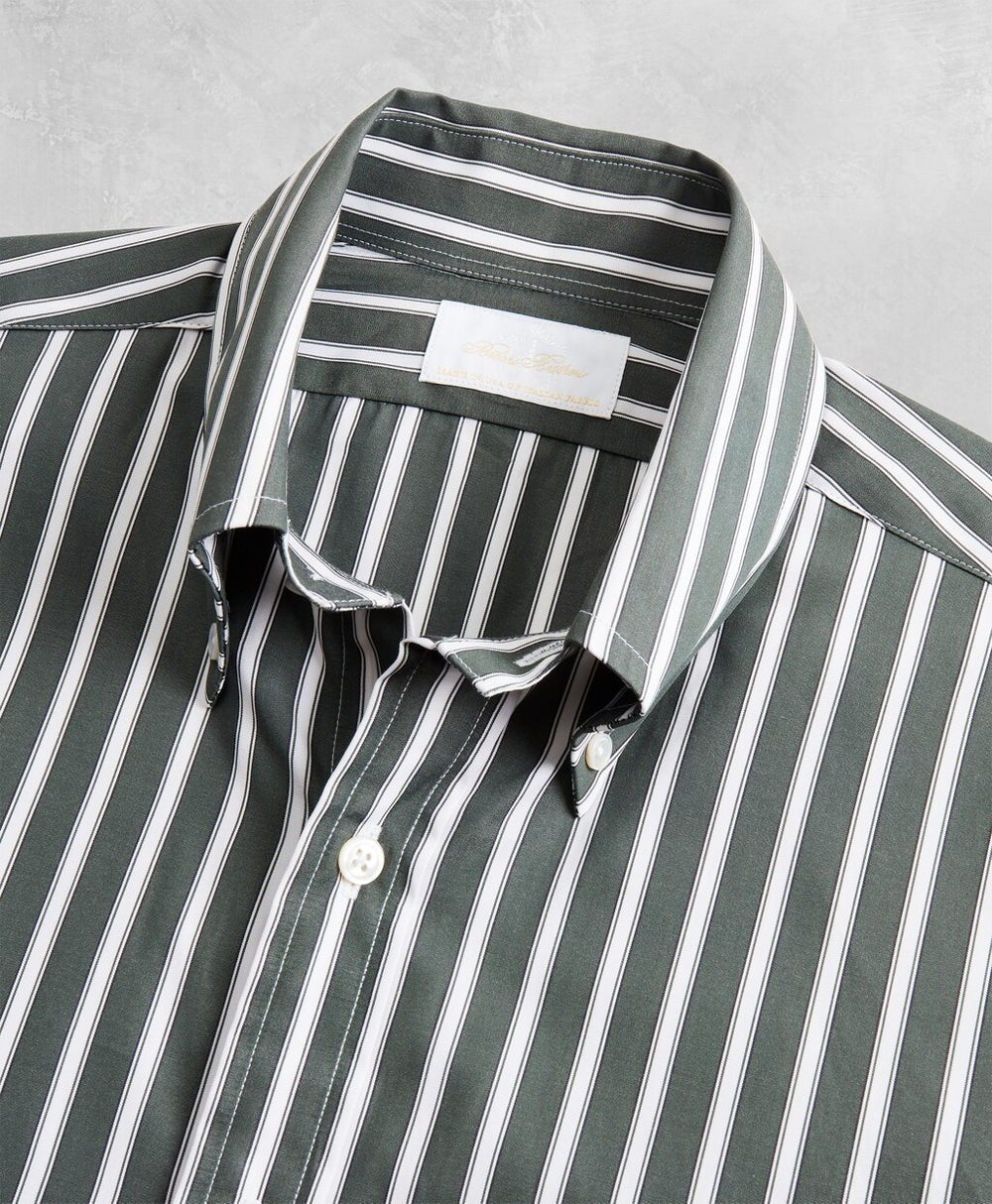 Brooks Brothers Men Golden Fleece® Regent Fitted Multi-Stripe Sport Shirt