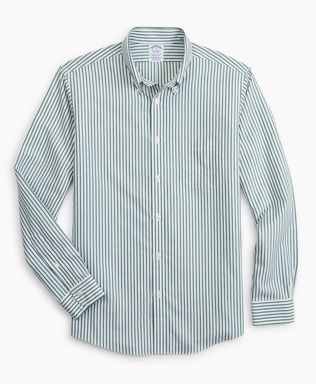 Brooks Brothers Men Stretch Regent Fitted Sport Shirt, Non-Iron Candy Stripe