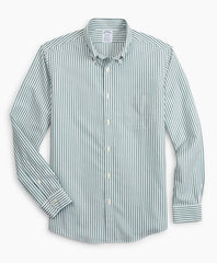Brooks Brothers Men Stretch Regent Fitted Sport Shirt, Non-Iron Candy Stripe