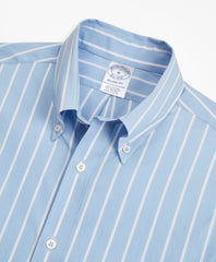 Brooks Brothers Men Regent Fitted Sport Shirt, Performance Series with COOLMAX®, Ground Stripe