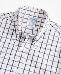 Brooks Brothers Men Regent Fitted Sport Shirt, Performance Series with COOLMAX®, Windowpane
