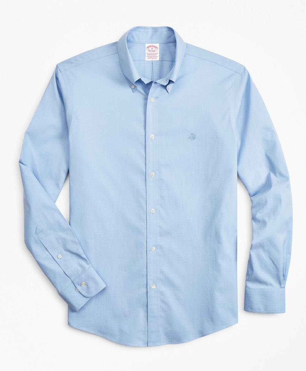Brooks Brothers Men Stretch Madison Classic-Fit Sport Shirt, Non-Iron