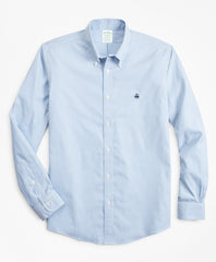 Brooks Brothers Men Stretch Milano Slim-Fit Sport Shirt, Non-Iron Stripe
