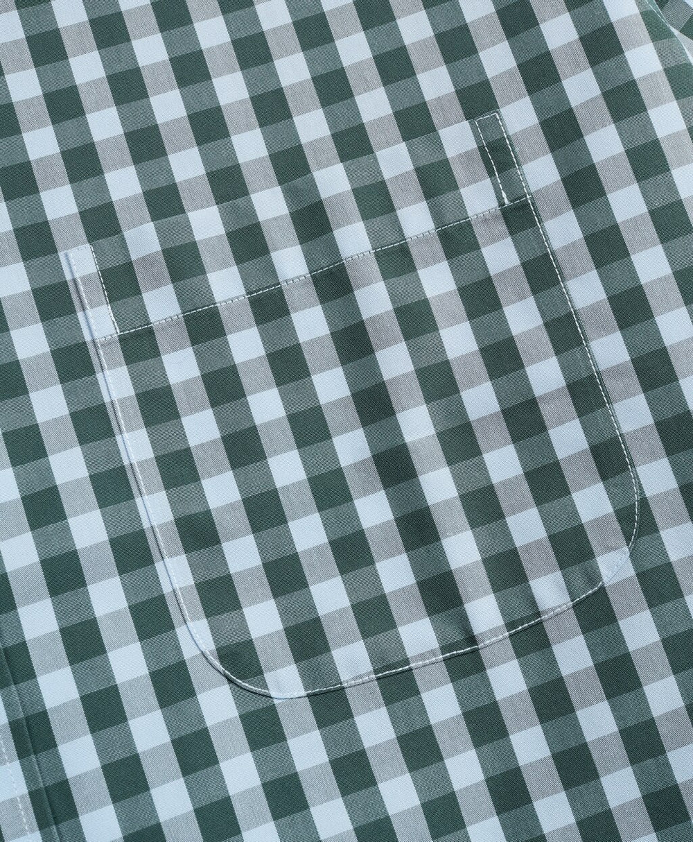Brooks Brothers Men Stretch Regent Fitted Sport Shirt, Non-Iron Short-Sleeve Gingham