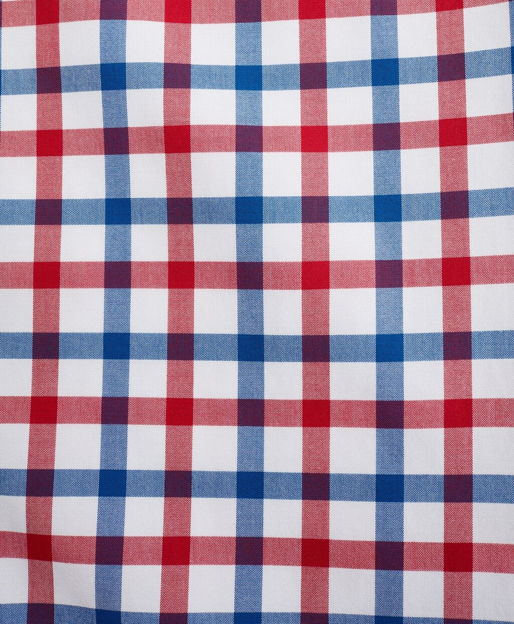 Brooks Brothers Men Stretch Regent Fitted Sport Shirt, Non-Iron Large Windowpane