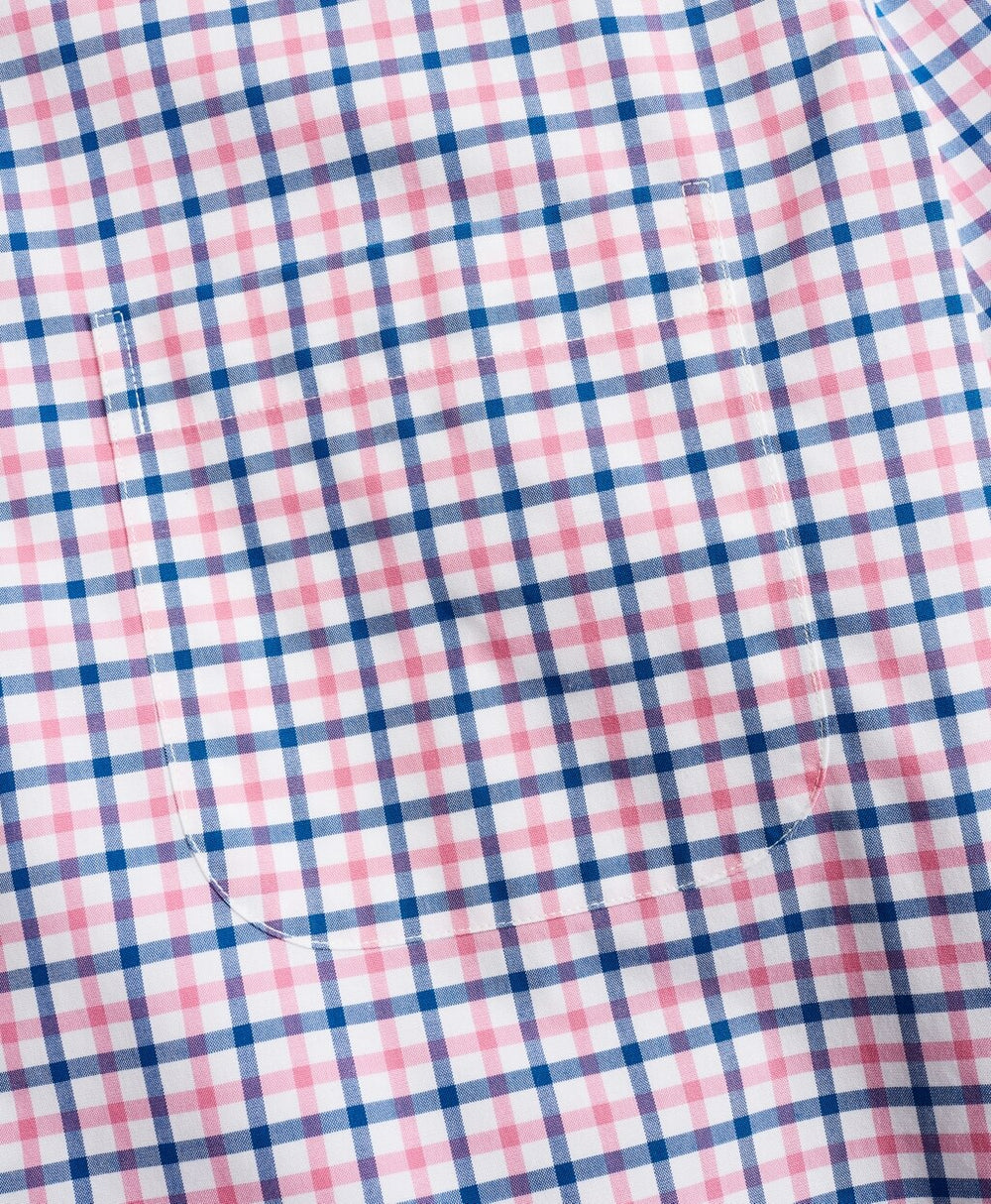 Brooks Brothers Men Stretch Milano Slim-Fit Sport Shirt, Non-Iron Windowpane