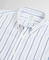 Brooks Brothers Men Stretch Milano Slim-Fit Sport Shirt, Non-Iron Stripe