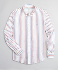 Brooks Brothers Men Stretch Milano Slim-Fit Sport Shirt, Non-Iron Stripe