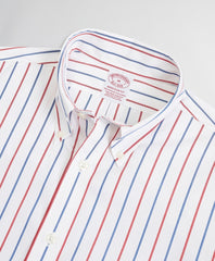 Brooks Brothers Men Stretch Madison Classic-Fit Sport Shirt, Non-Iron Stripe