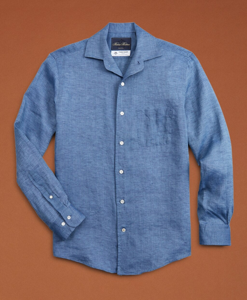 Brooks Brothers Men Golden Fleece® Regent Fit Linen Sport Shirt