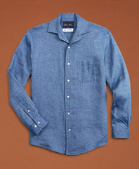 Brooks Brothers Men Golden Fleece® Regent Fit Linen Sport Shirt