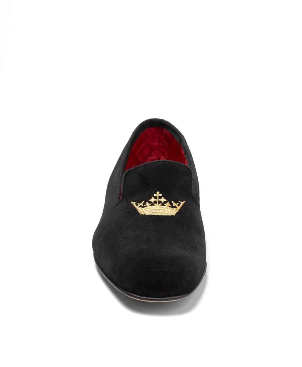Brooks Brothers Men Velvet Crown Slippers