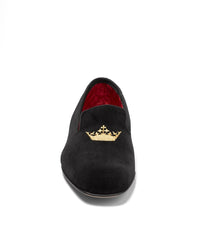 Brooks Brothers Men Velvet Crown Slippers