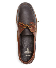 Brooks Brothers Men Contrasting Leather Boat Shoes