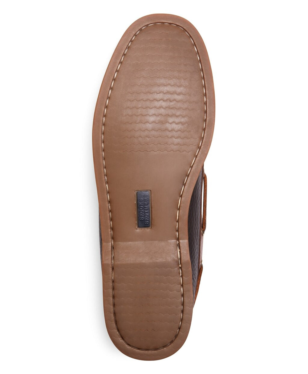 Brooks Brothers Men Contrasting Leather Boat Shoes