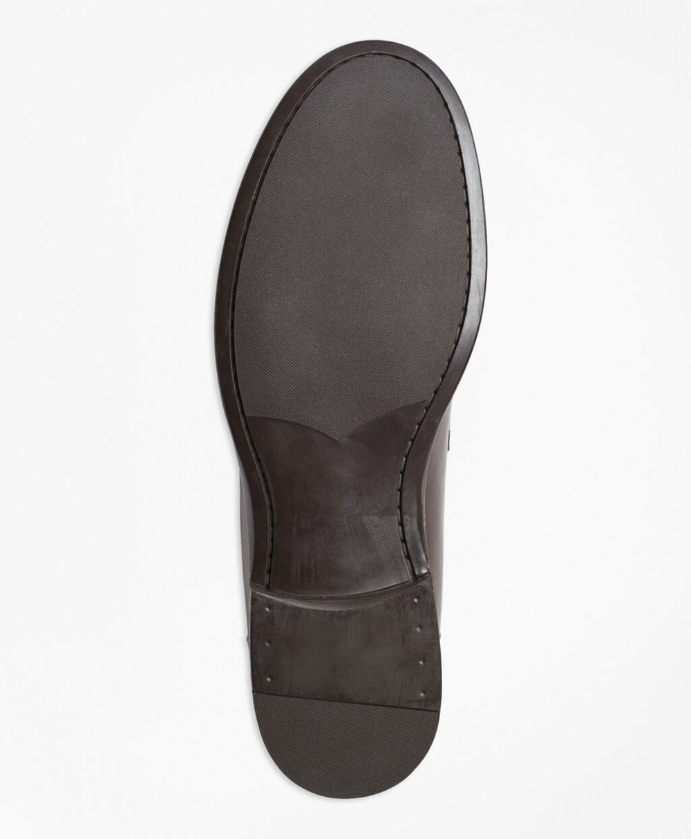 Brooks Brothers Men 1818 Footwear Rubber-Sole Leather Penny Loafers