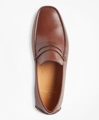Brooks Brothers Men Leather Driving Moccasins