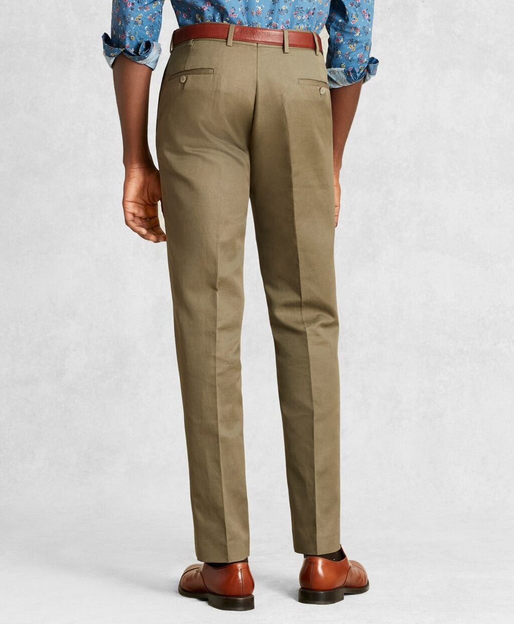 Brooks Brothers Men Golden Fleece® Cotton Linen Chino Trousers