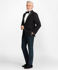 Brooks Brothers Men Madison Fit Black Watch Wool Trousers
