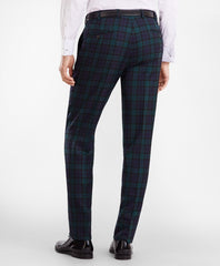 Brooks Brothers Men Regent Fit Black Watch Wool Trousers