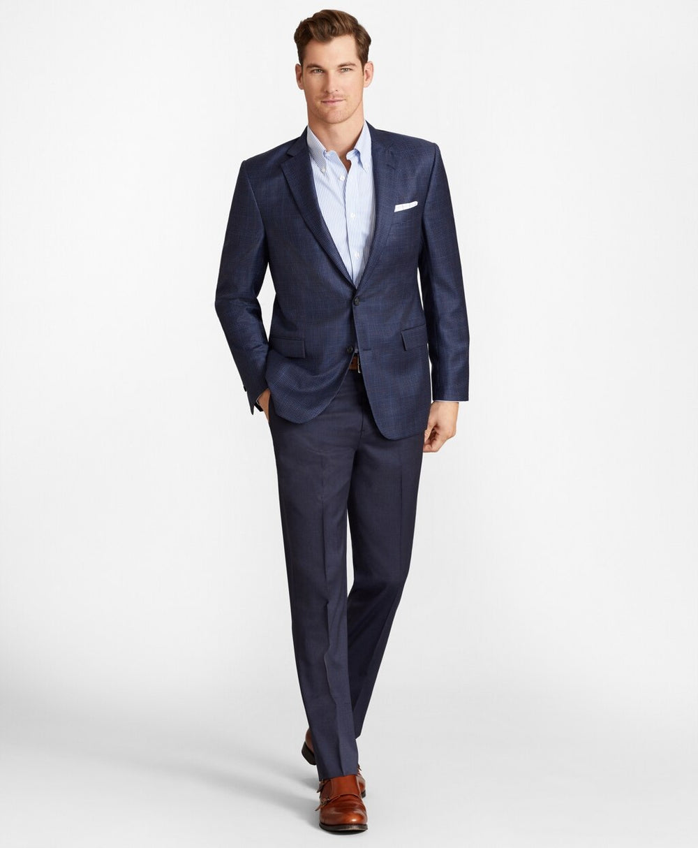 Brooks Brothers Men BrooksFlex™ Regent-Fit Wool Trousers