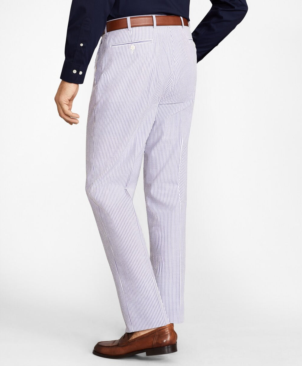 Brooks Brothers Men Madison Fit Stripe Seersucker Trousers